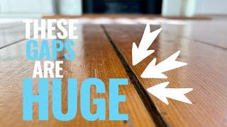 Should you FILL GAPS on a timber floor??