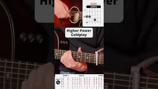 Higher Power - Coldplay #shorts #song #tutorial #guitarcover #cover #acoustic