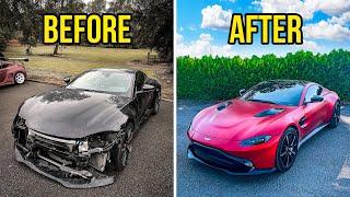 FULL BUILD - REBUILDING A CRASH DAMAGED 2019 ASTON MARTIN VANTAGE