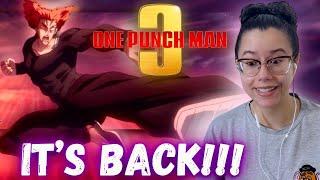 ACTUALLY HAPPENING  One Punch Man Season 3 Trailer Reaction