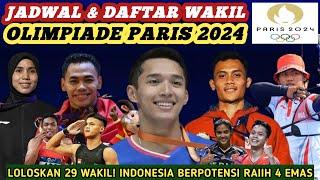 Optimis 4 Medali Emas Jadwal & Daftar Lengkap Wakil Indonesia di Olimpiade Paris 2024