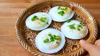 Dont boil egg with shell 3 MINUTES sharing the roundest poached eggs in the world