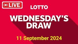 The National Lottery  Lotto Draw Live Results from Wednesday 11 September 2024  lotto Results live