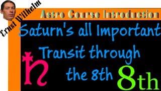 Saturns All Important Transit through the 8th or rather the 11th from the 10th