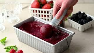 No-Churn Mixed Berry Sorbet with Simply Organic® Pure Madagascar Vanilla Extract