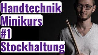 Die richtige Stockhaltung - Handtechnik Minikurs 15  Schlagzeug Tutorials mit Dennis Berg  2021