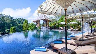 THE KAYON VALLEY RESORT  LUXURY JUNGLE HOTEL VIEWS in UBUD BALI full tour 4K