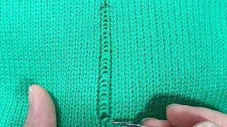 Easiest Way to Repair a Missing Stitch in a Knitted Sweater