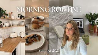 MORNING ROUTINE ÉTÉ 2023 *8AM* productive aesthetic conseils vacances  Clara Lou