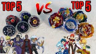 TOP 5 Strongest Metal Fight Beyblades vs TOP 5 Strongest Burst Beyblades INSANE MUST WATCH