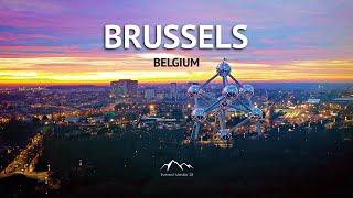 Brussels Belgium in 4K  Bruxelles City 2020