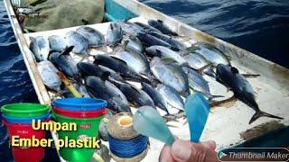 UMPAN DARI EMBER PLASTIK‼ DAPAT BANYAK BABY TUNA mancing tradisional