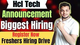 HclTech New Hiring Announced  OFF Campus Drive For 2024  2023  2022 Batch Hiring  Fresher Jobs