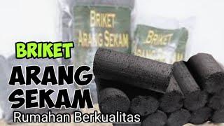 Cara Membuat BRIKET ARANG Sekam Sederhana BRIKET SEKAM PADI