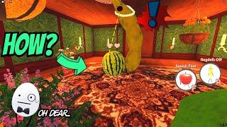 Watermelon entered Mrs.Edamames Secret Room in Secret Staycation with Funny moments ROBLOX