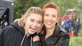 Black Widow ON SET With Scarlett Johansson Florence Pugh David Harbour and More Exclusive