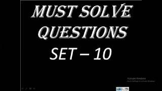 Must Solve Questions Set 10 Cakes and Boxes