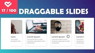 Build Draggable Slides With HTML CSS and JavaScript  Project 17