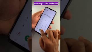 How to factory reset samsung a15  pattern unlock #ytshorts #shorts