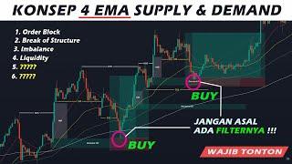 Cara Baku Menentukan Supply & Demand Seperti Profesional  Strategi 4 EMA Supply & Demand  SMC