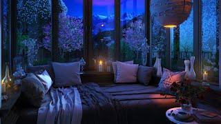 Go to Sleep w Rain Falling on Window  Relaxing Gentle Rain Sounds for Sleeping Problems Insomnia