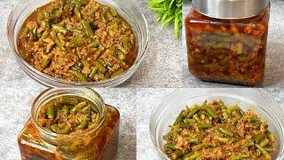 हरी मिर्च और आम का आचार  Instant Green chilli Mango Pickle  1 year Storage  Hari Mirch Ka Achar