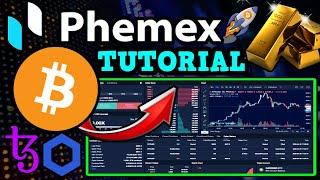 PHEMEX Exchange Tutorial How to Long or Short Bitcoin Tezos Chainlink  Leverage Trading Review