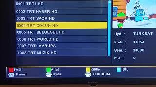 sunny tv kanal taşıma duzenleme silme kilitleme