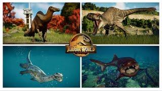 Jurassic World Evolution 2 Update 7 All 110 Creatures Showcase + Unique Skins