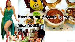 HAVING FRIENDS OVER FOR THE FIRST TIME IN MY NEW HOME  DINNER  FUN