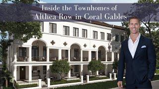 Inside Althea Row  the Newest Coral Gables Townhomes for Sale