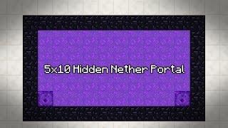 5x10 Hidden Nether Portal