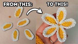 Easy Crochet Flower Tutorial Plumeria Flower  FREE Pattern and Motif  Brunaticality Crochet