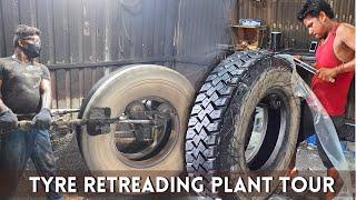 How to Recapping Old Tyre to Make Them Look New  Retreading Plant Tour  How Old Tire Are Retreaded