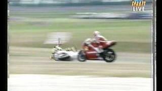 Dutch TT Schwantz  and Lawson crash