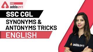 Synonyms and Antonyms Tricks  English  SSC CGL