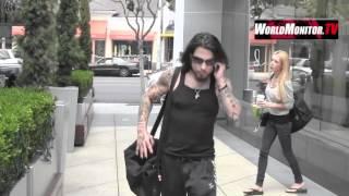 Dave Navarro not in a mood for compliments meets his new girlfriend at Equinox gym