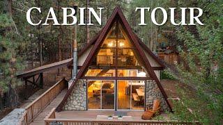 The Perfect Big Bear Airbnb Getaway  A-Frame Cabin Tour