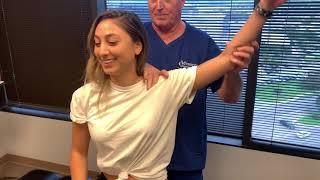 Houston Chiropractor Dr Greg Johnson Adjust New Jersey Lady For First Time Ever