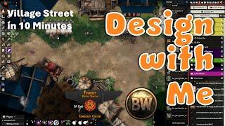 Design with Me - Village Street - FoundryVTT Maps and Module Tutorial