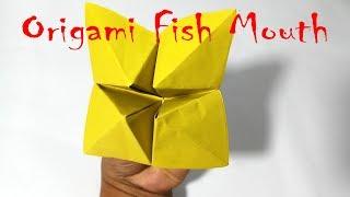 How To Make Origami Fish Mouth  Paper Fish Head Easy Way 2017