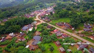 Around village Laos Zos hmoob aub am thab cauv zos xam nyej toj siab chaw tshua drone dji mavic pro