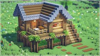️ Minecraft  How To Build a Simple Survival House  Starter House 