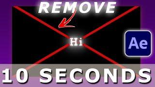 Remove red x after effects fastest way  10 Seconds tutorial