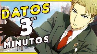 DATOS QUE NO SABÍAS DE LOID FORGER en 3 MINUTOS   SPY X FAMILY  Resumen