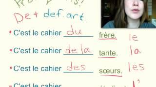 De and à followed by definite articles