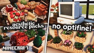 BEST Aesthetic Resource Packs in Minecraft NO OPTIFINE