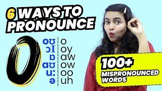 English Pronunciation Practice & Accent Training -6 Ways To Pronounce O  100+ Mispronounced Words