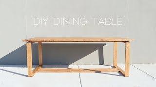 Modern Split-Top Dining Table  DIY  Modern Builds