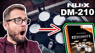Studio drummer plays tiny entry level NUX DM-210 electronic drums - but they sound HUGE 